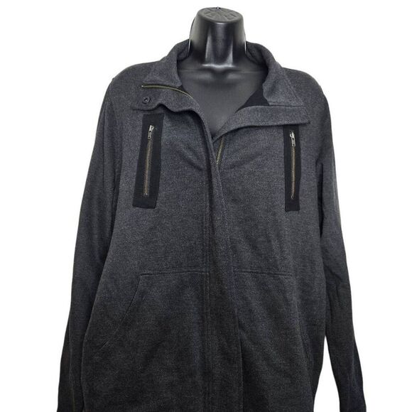 CAbi Jacket Love Carol Collection Size Medium Modern Mesh Grey Black Style 3184 - Picture 3 of 8